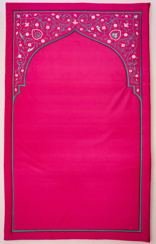 Turquoise Glimmer Padded Rug