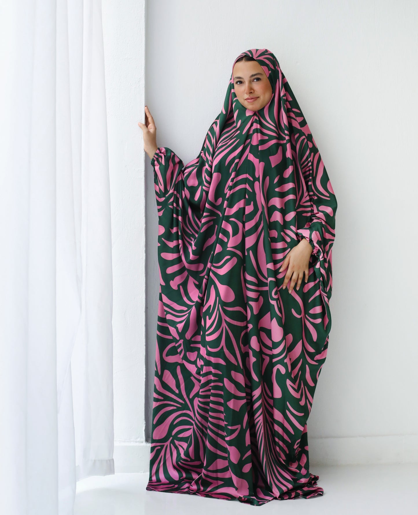 Green Fiora Slip On Khimar