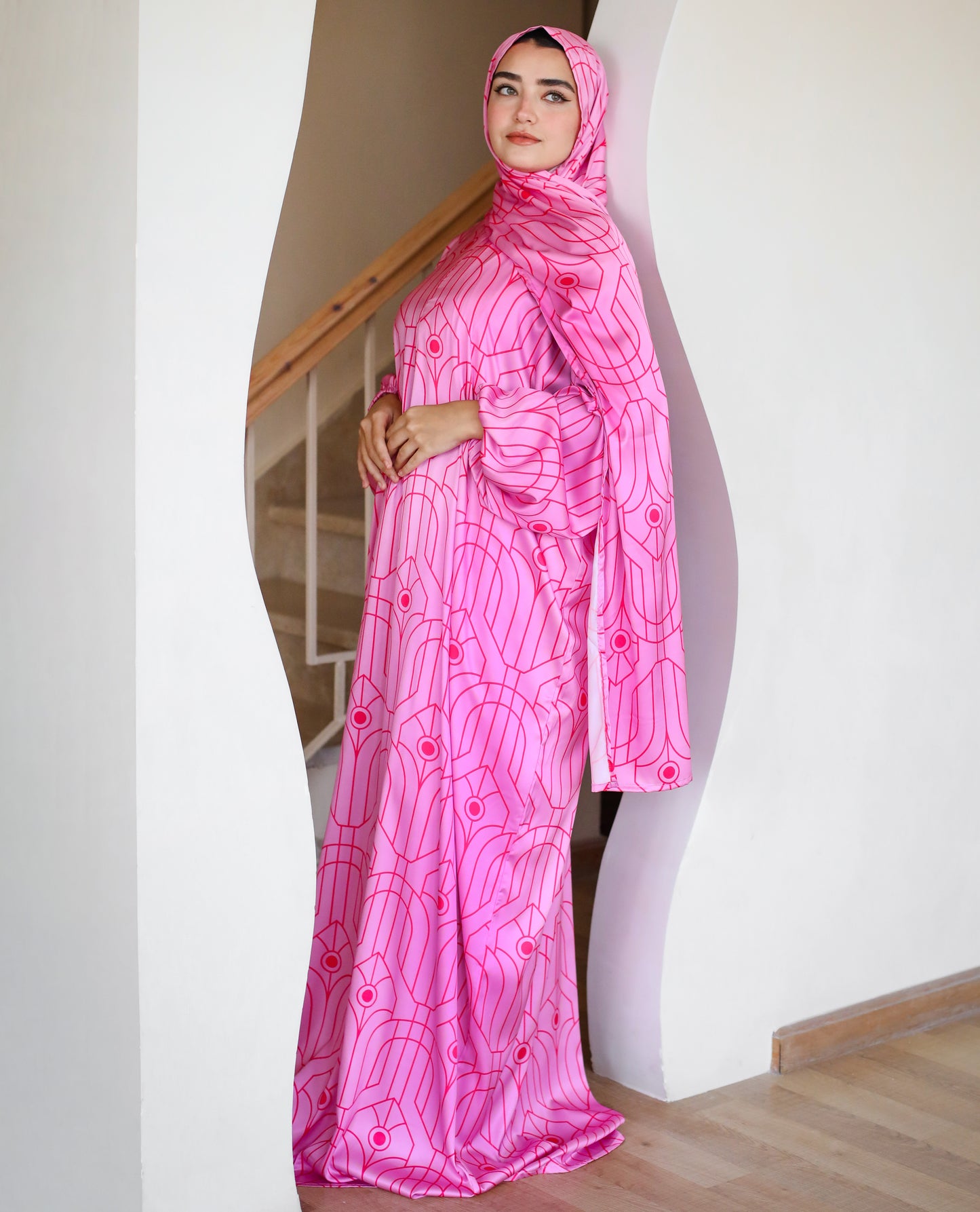 Rosy Radiance Prayer Dress