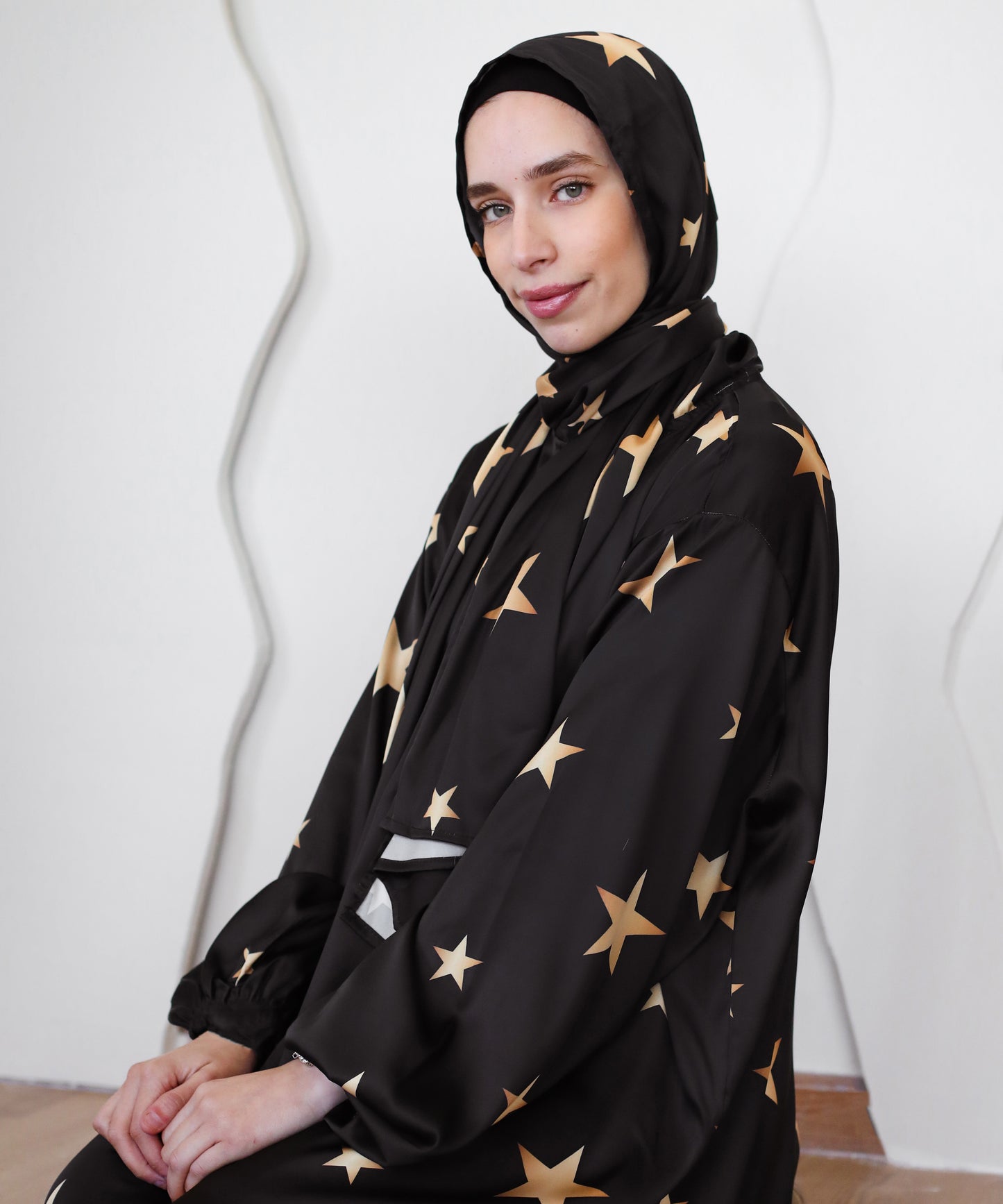 Celestial Black Prayer Dress