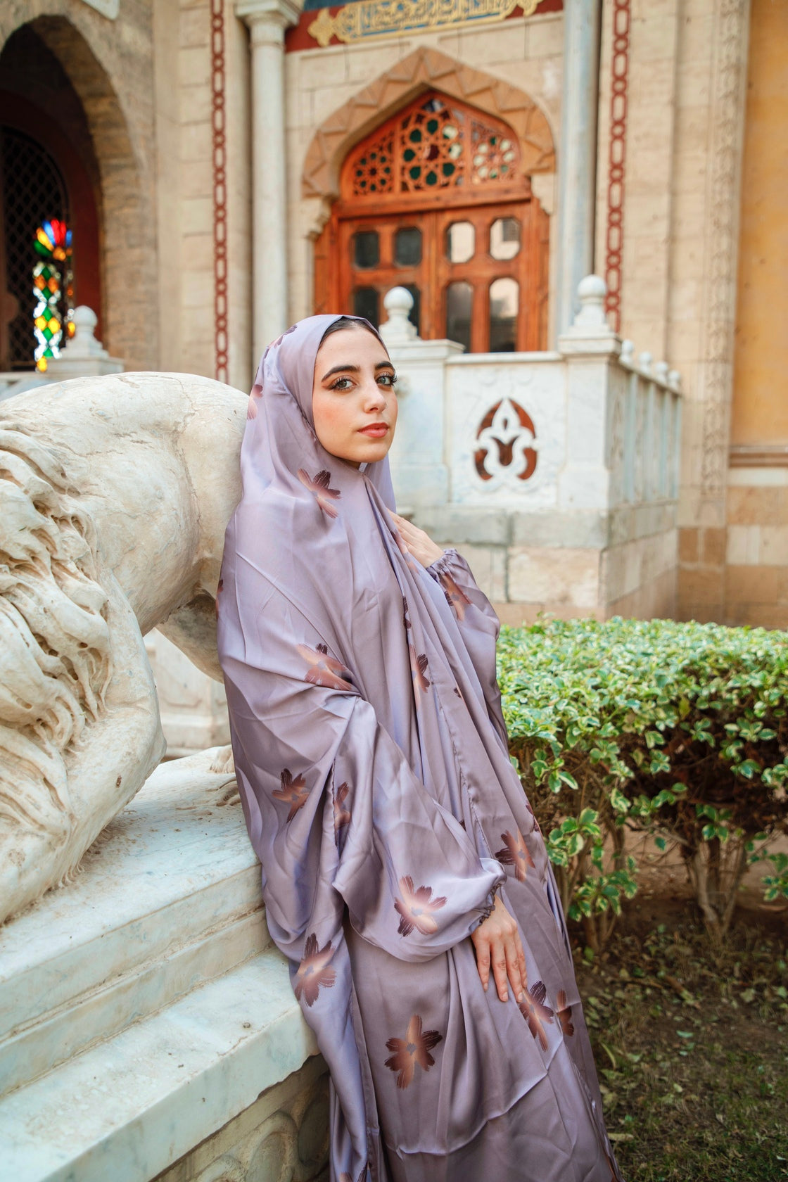 Heavenly Lilac Slip On Khimar