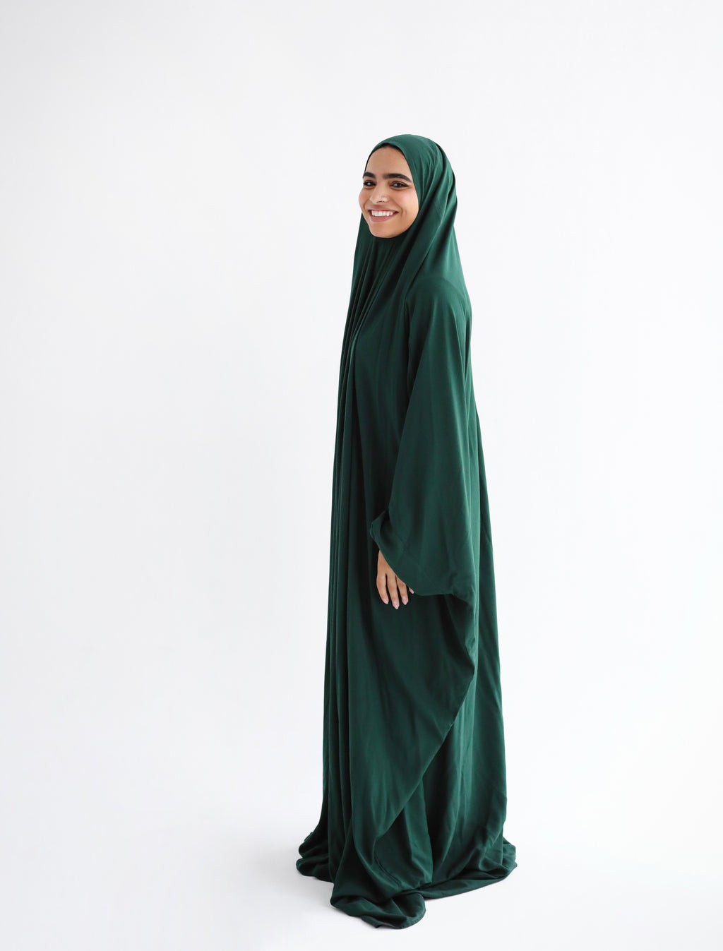 Cotton Maxi Veil - Emerald Green