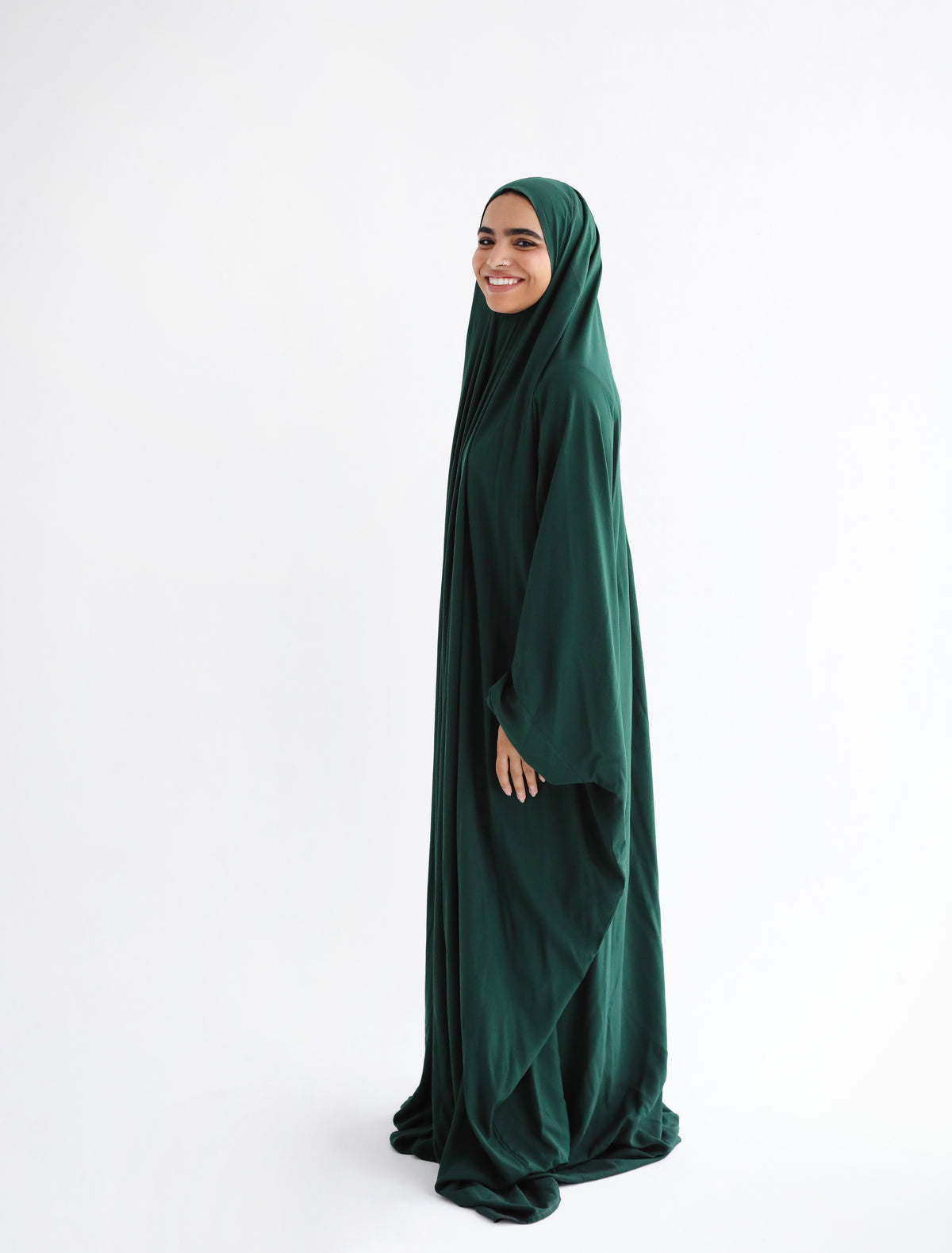 Cotton Maxi Veil - Emerald Green