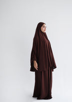 Cotton Two Piece Prayer Set - Chocolate Brown