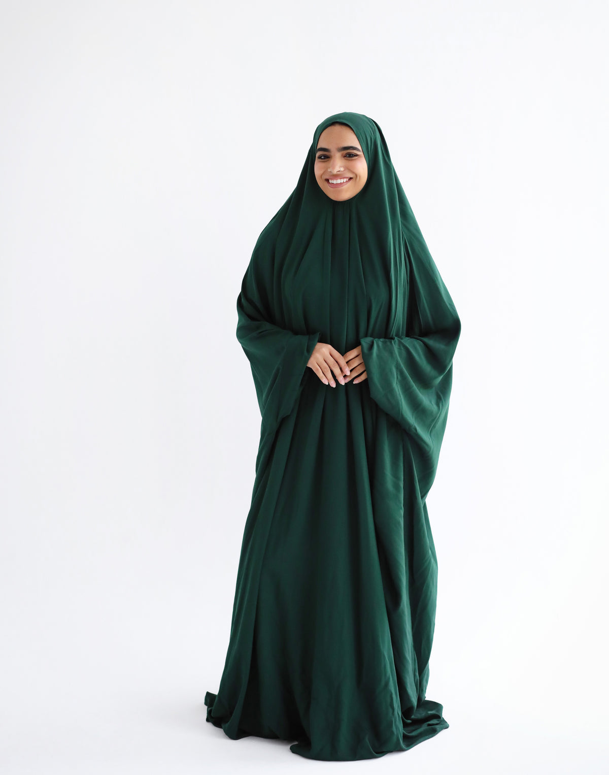 Cotton Maxi Veil - Emerald Green
