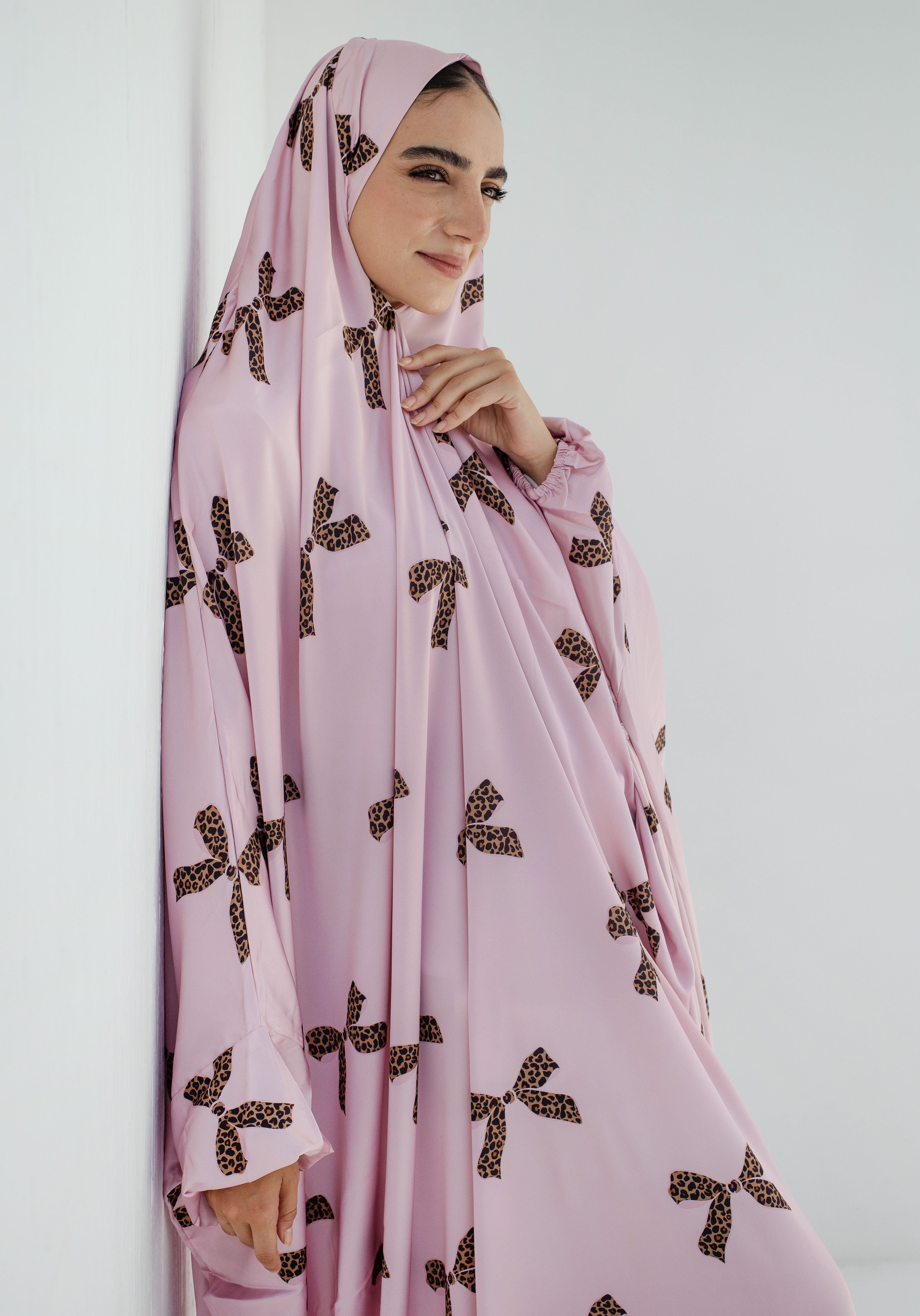 Leopard Ties - Slip on Khimar