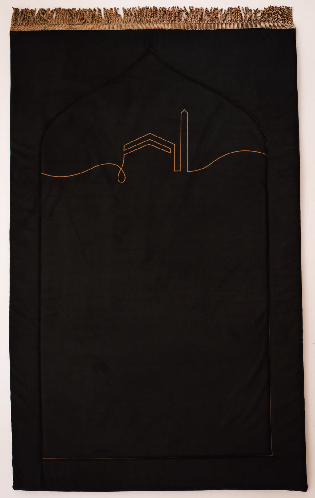 Makkah Moments in Black Padded Rug