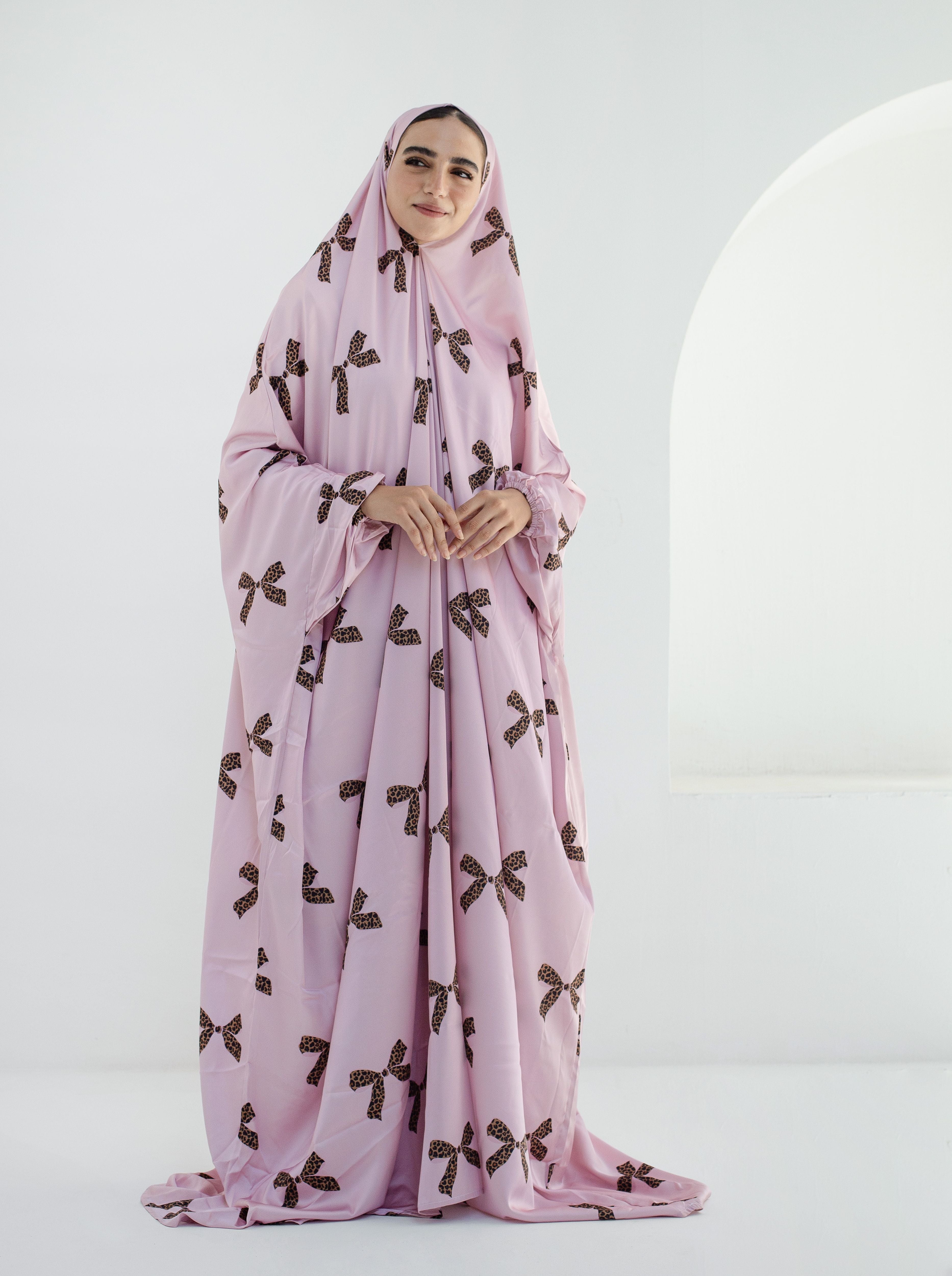 Leopard Ties - Slip on Khimar