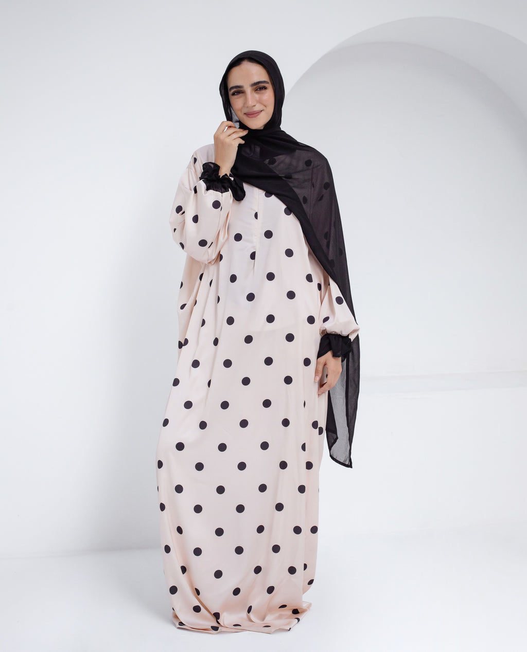 Creamy Polka - Prayer Dress