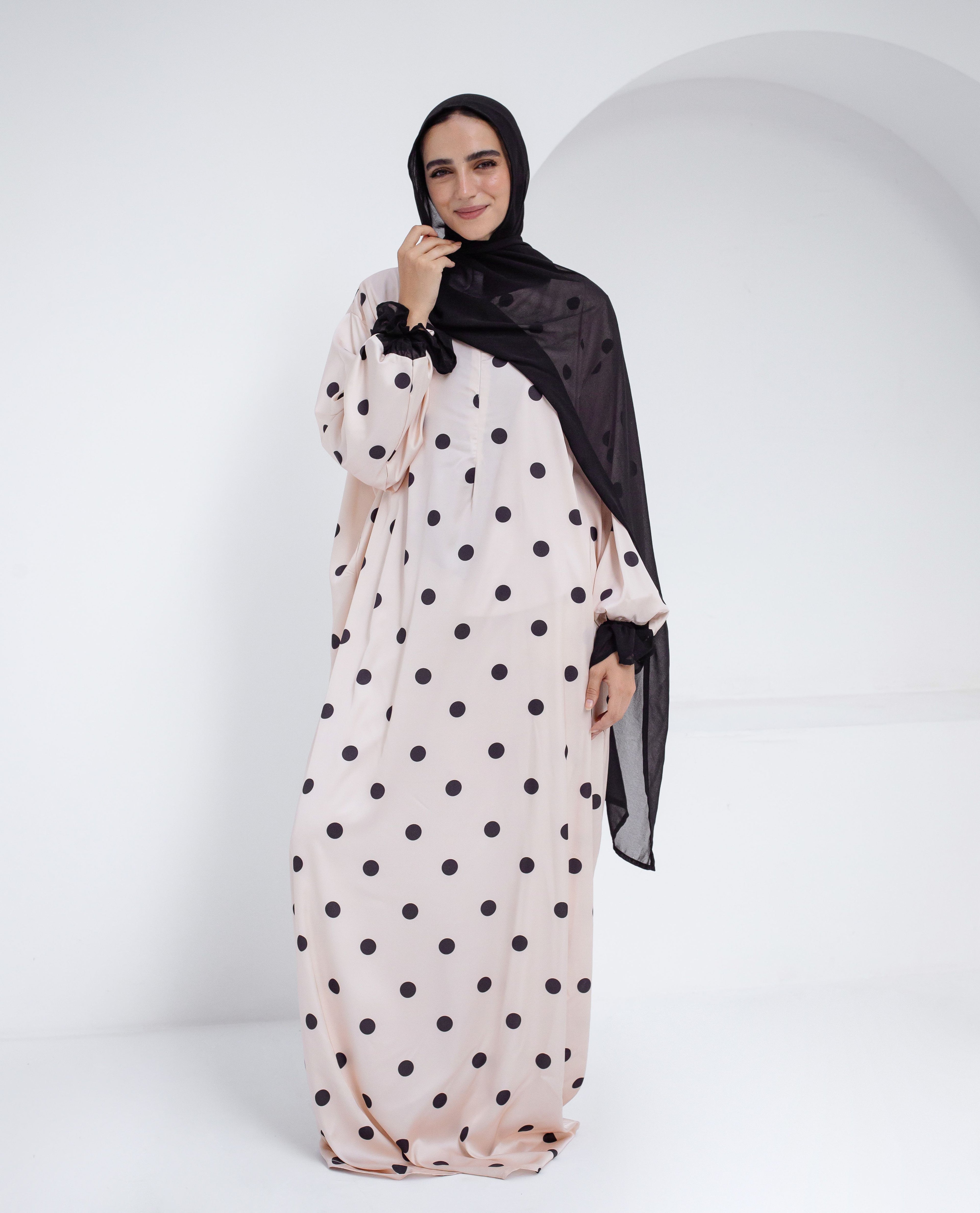 Creamy Polka - Prayer Dress