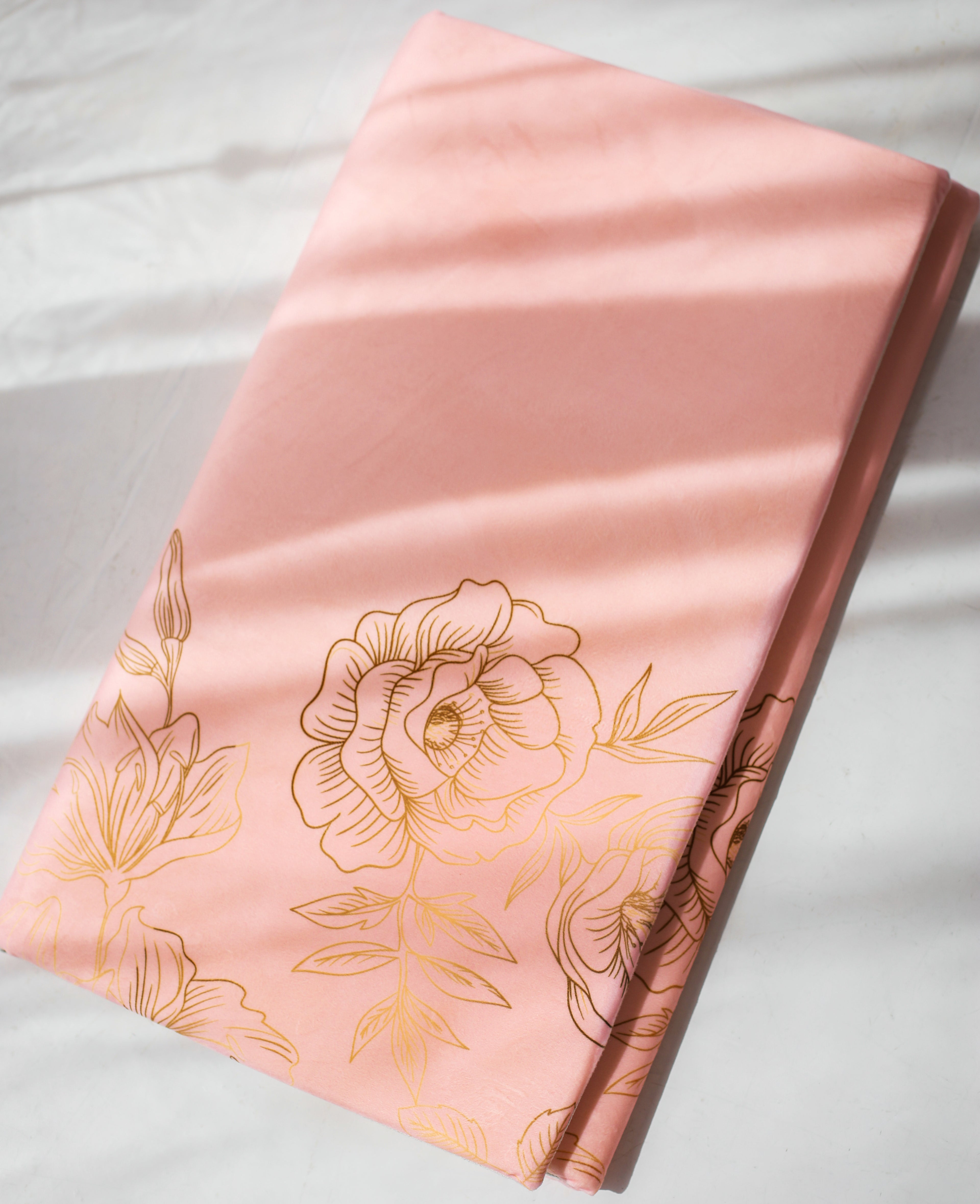 Flowers in Rose Gold Prayer Rug