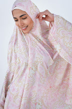 Pink Petals Slip On Khimar