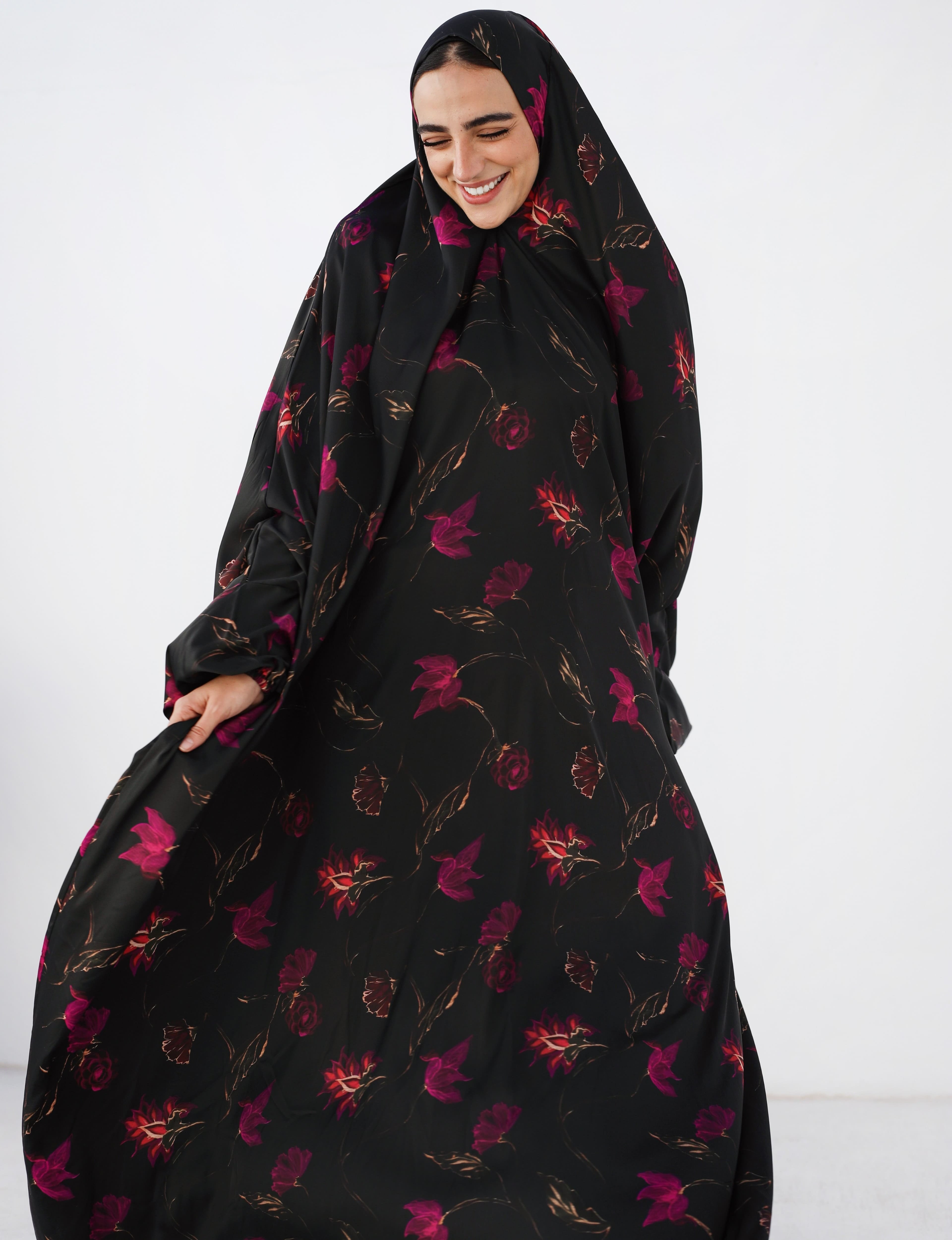 Midnight Rose Khimar