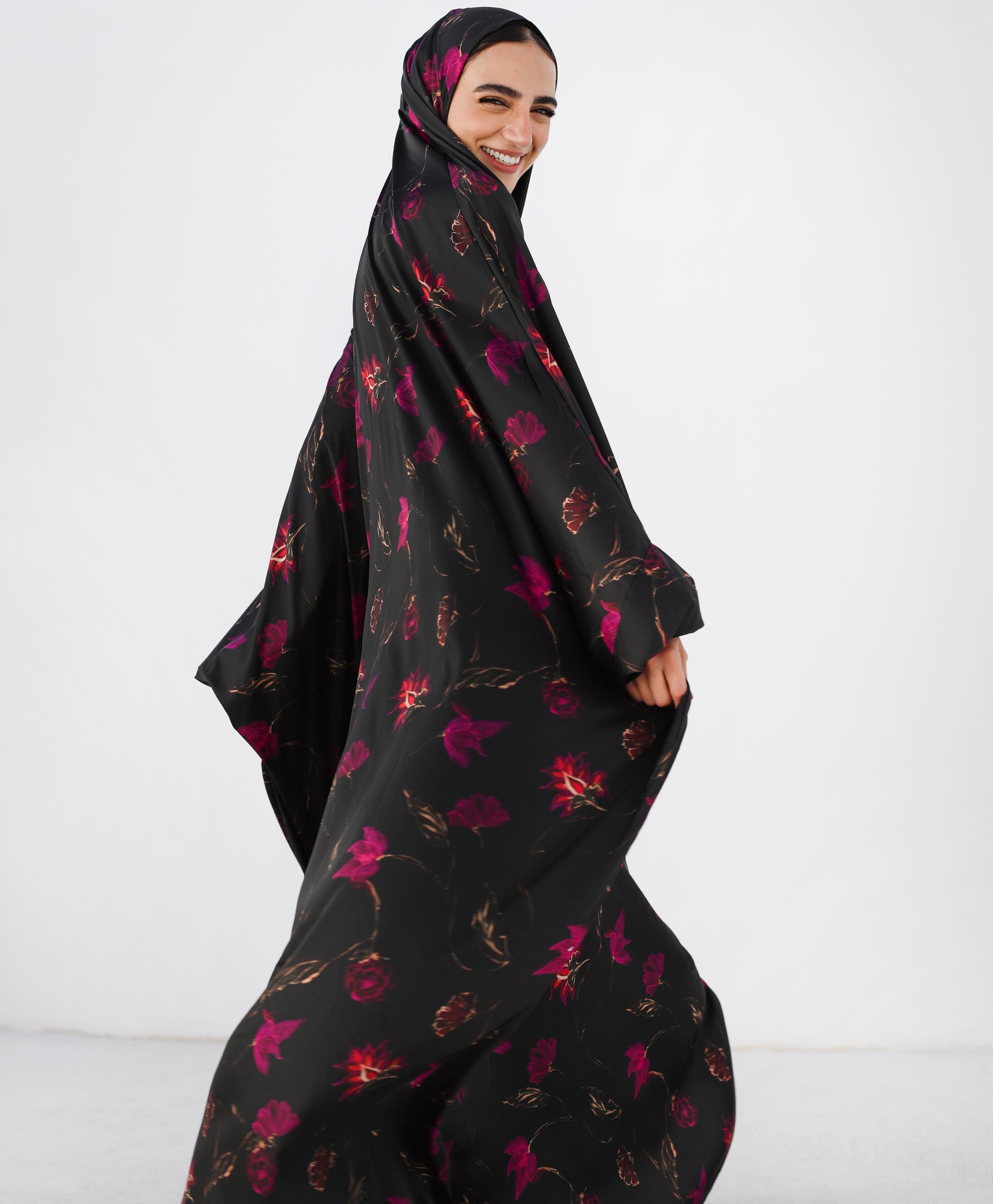 Midnight Rose Khimar