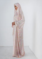 Pink Petals Slip On Khimar