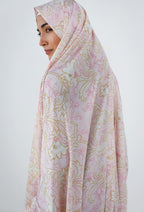 Pink Petals Slip On Khimar