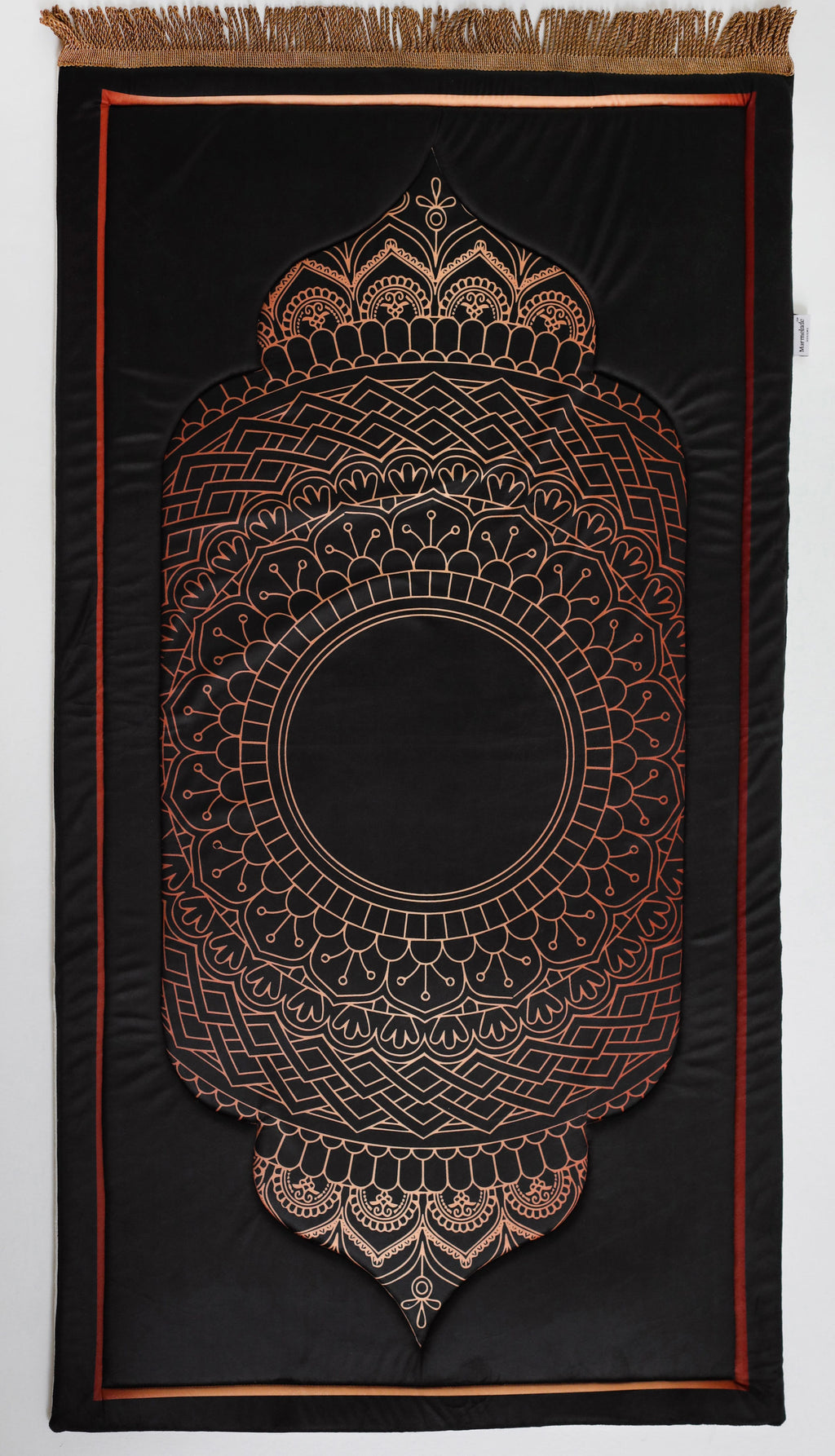 Black Glow Padded Rug