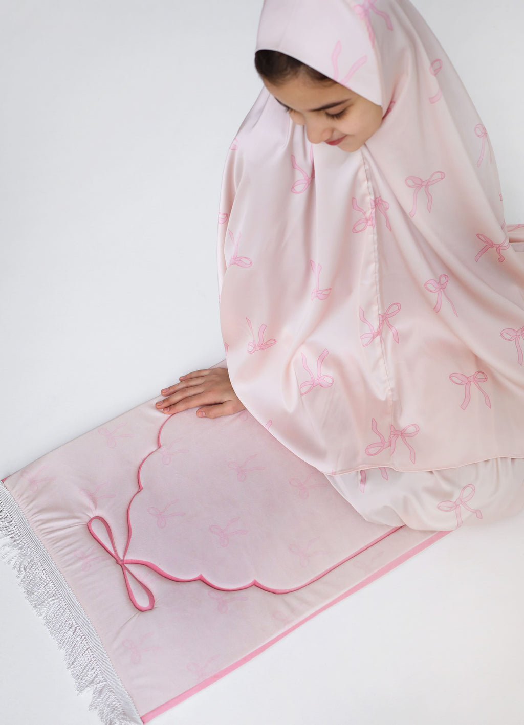 Mini Rose Bow Ties Matching Set - Kids