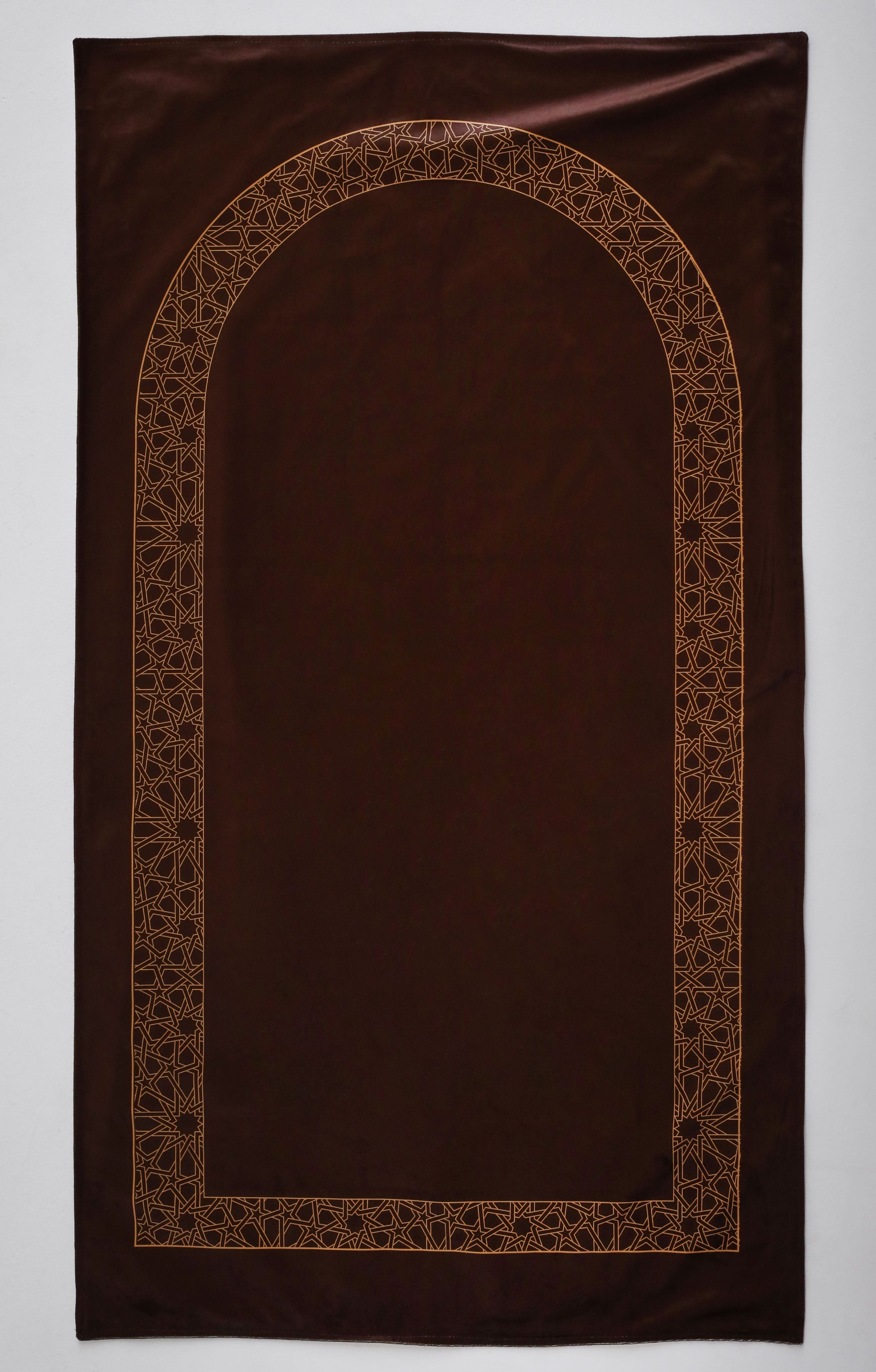 Plain Brown Portable Rug