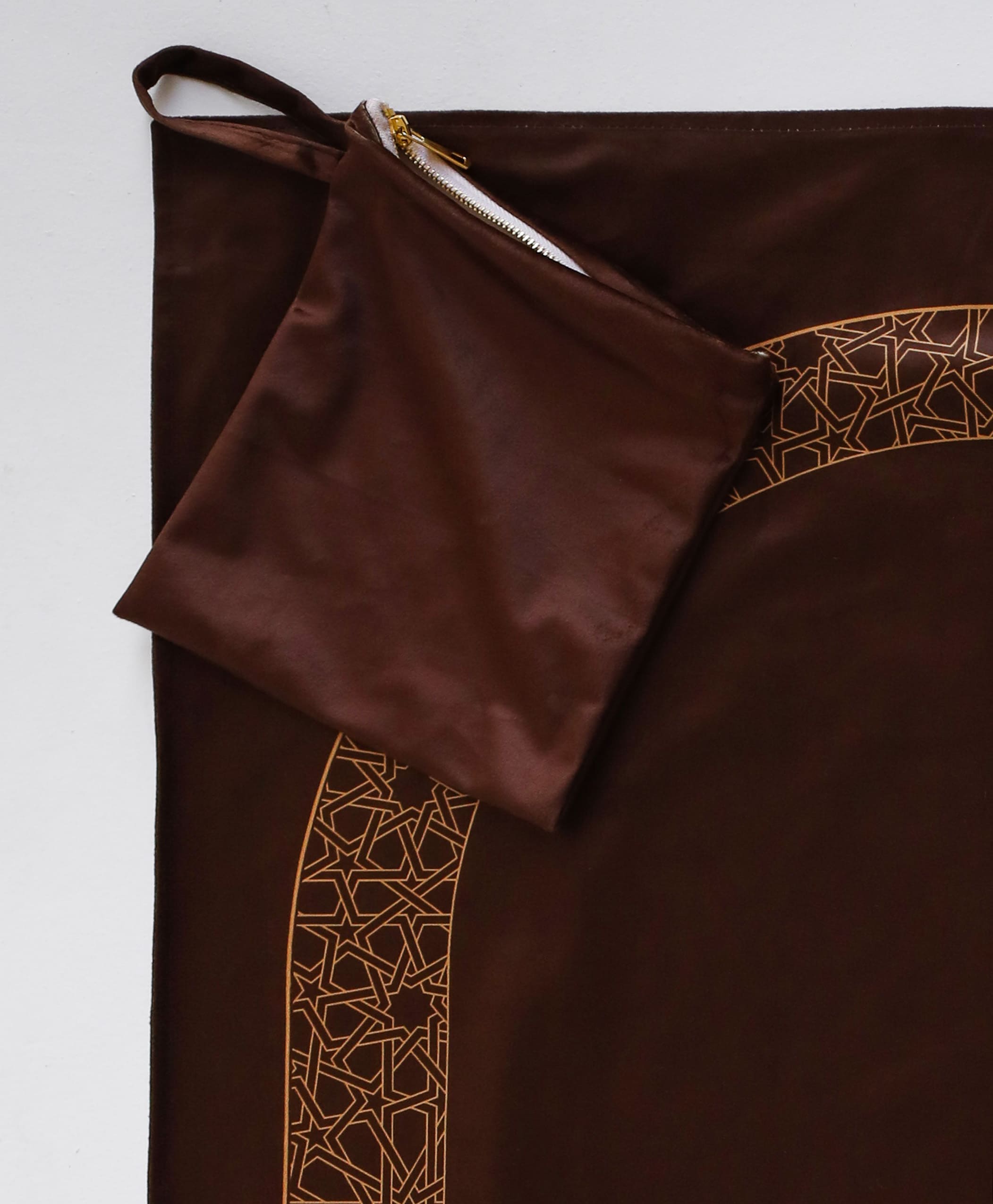 Plain Brown Portable Rug