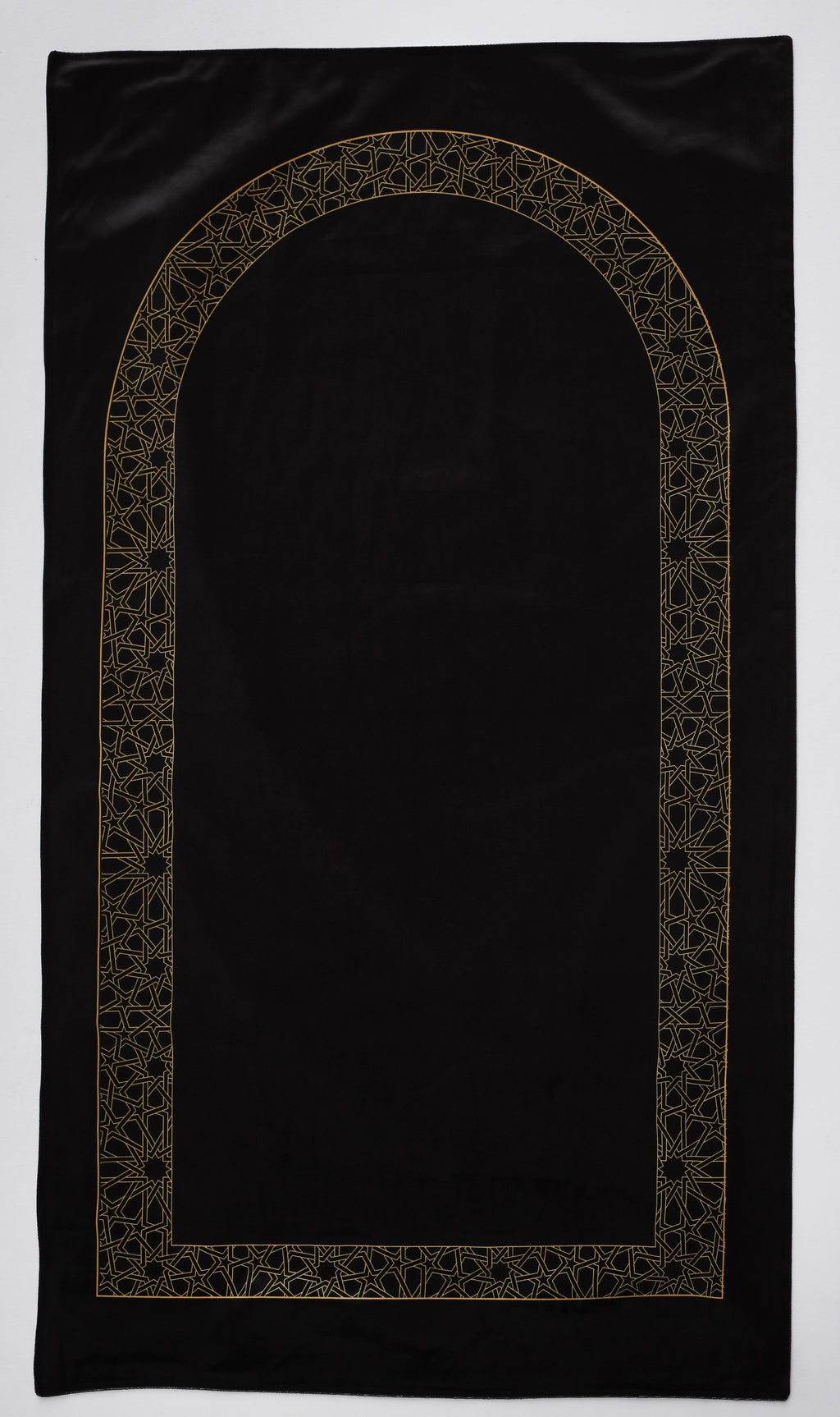 Plain Black Portable Rug