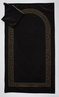 Plain Black Portable Rug