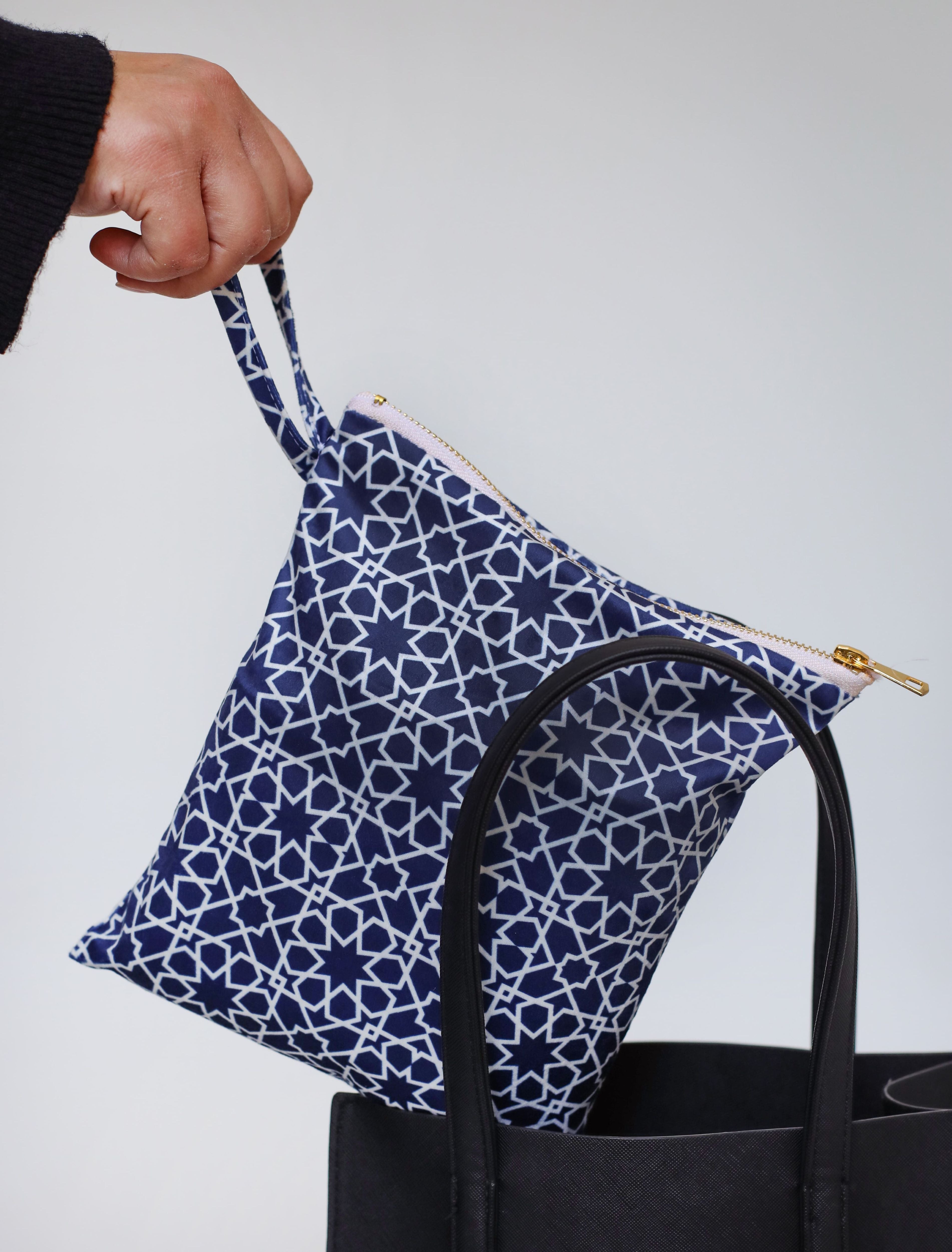 Navy Blue Portable Rug