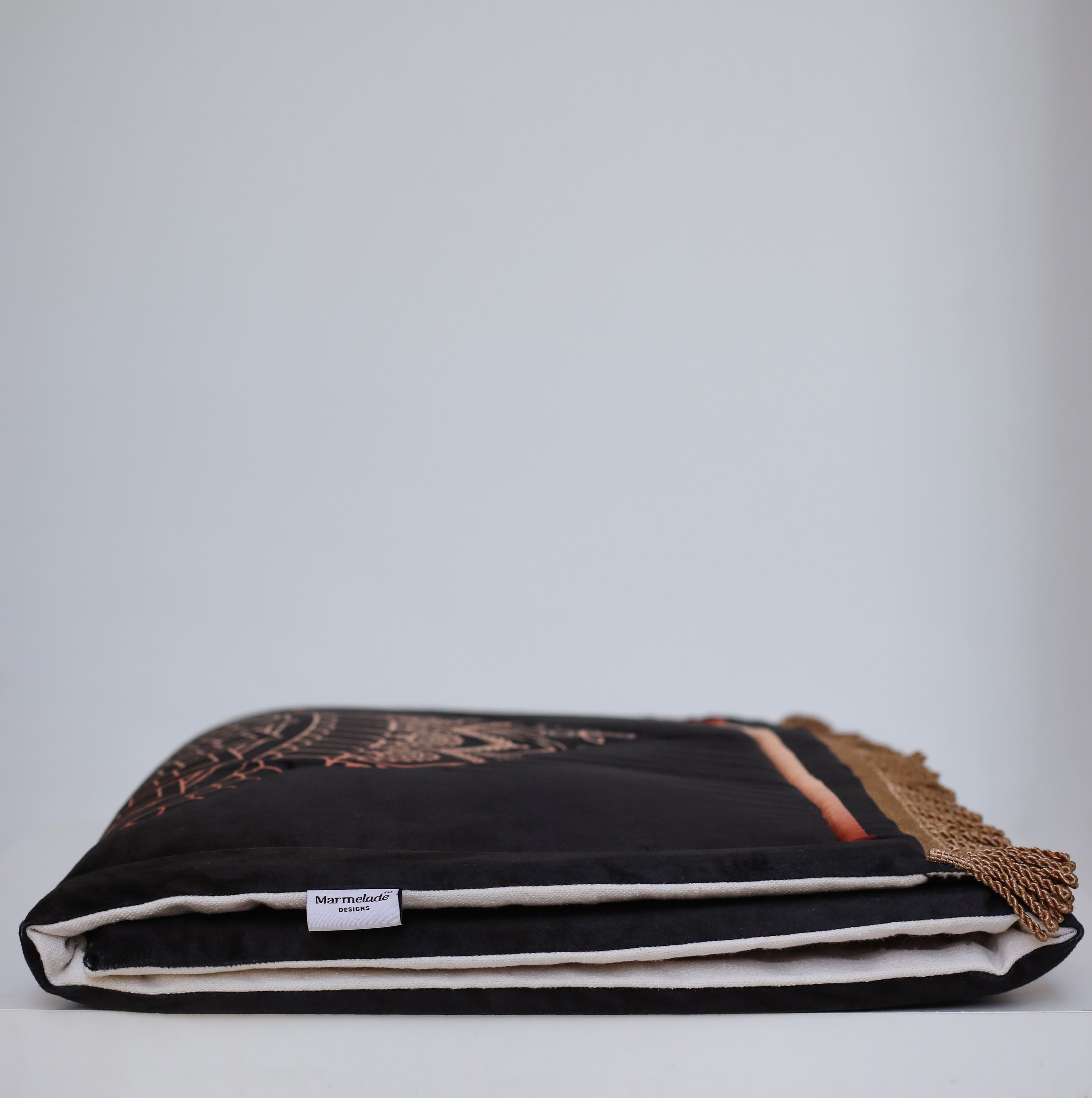 Black Glow Padded Rug