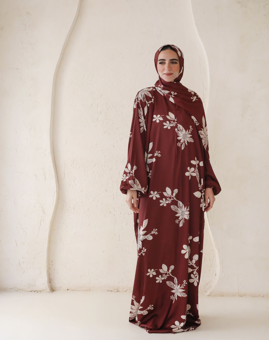 Burgundy Blooms - Prayer Dress