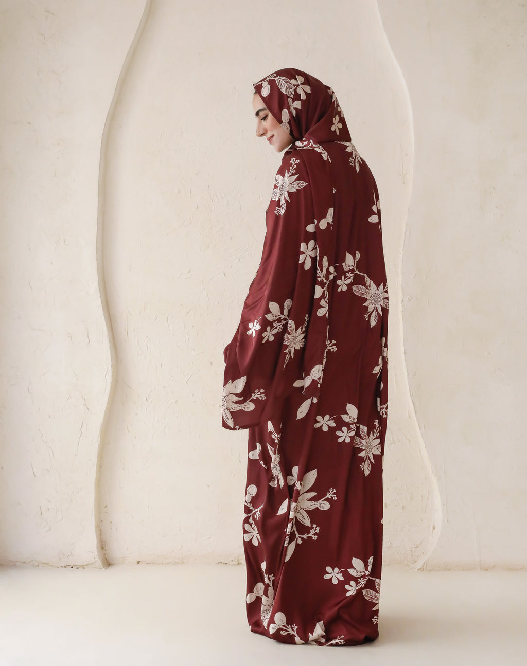 Burgundy Blooms - Prayer Dress