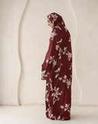 Burgundy Blooms - Prayer Dress