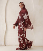 Burgundy Blooms - Prayer Dress