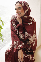 Burgundy Blooms - Prayer Dress