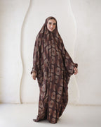 Brown Glows - Slip on Khimar
