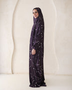 Violet Blue Stars - Slip on Khimar