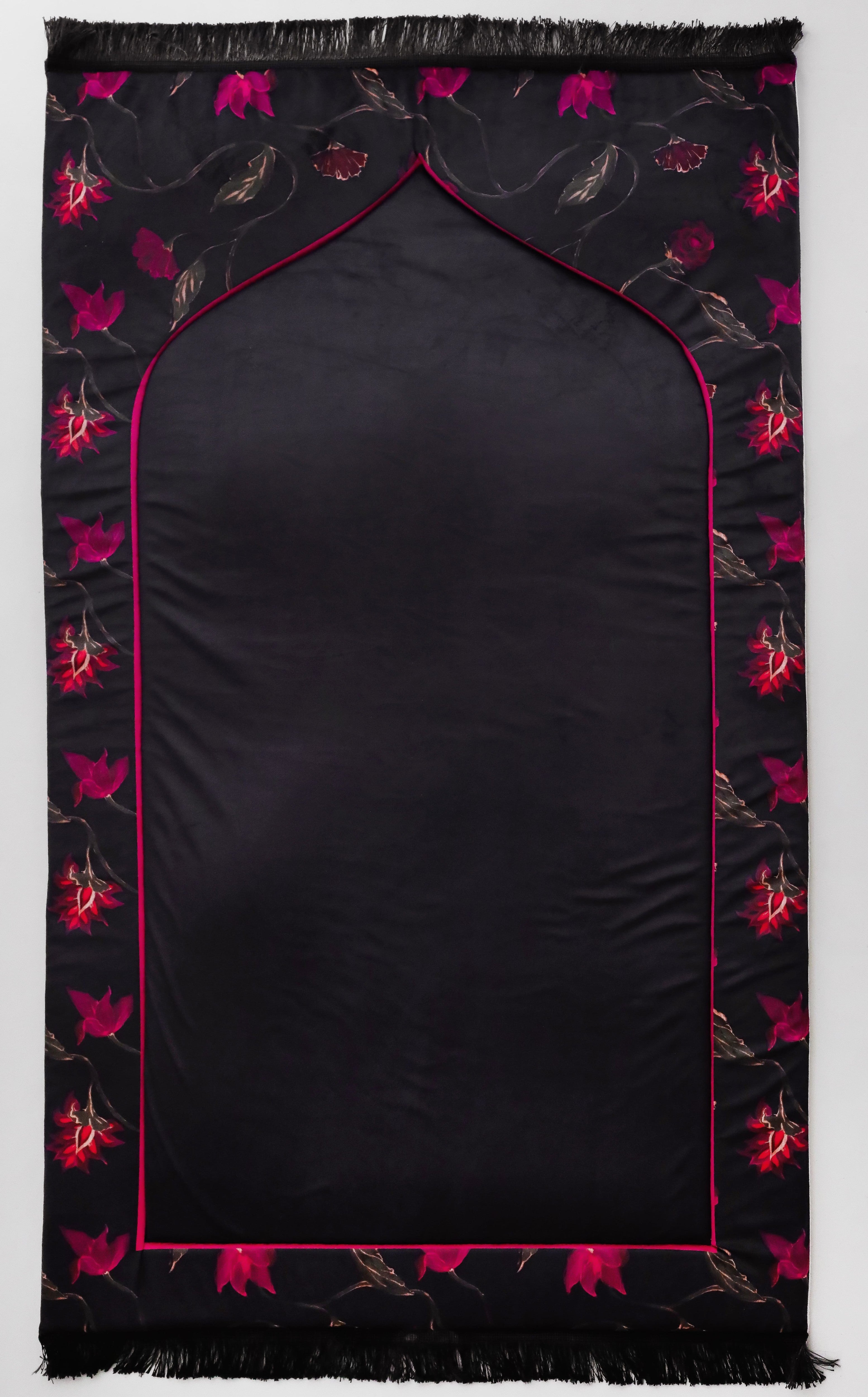 Midnight Roses Padded Rug