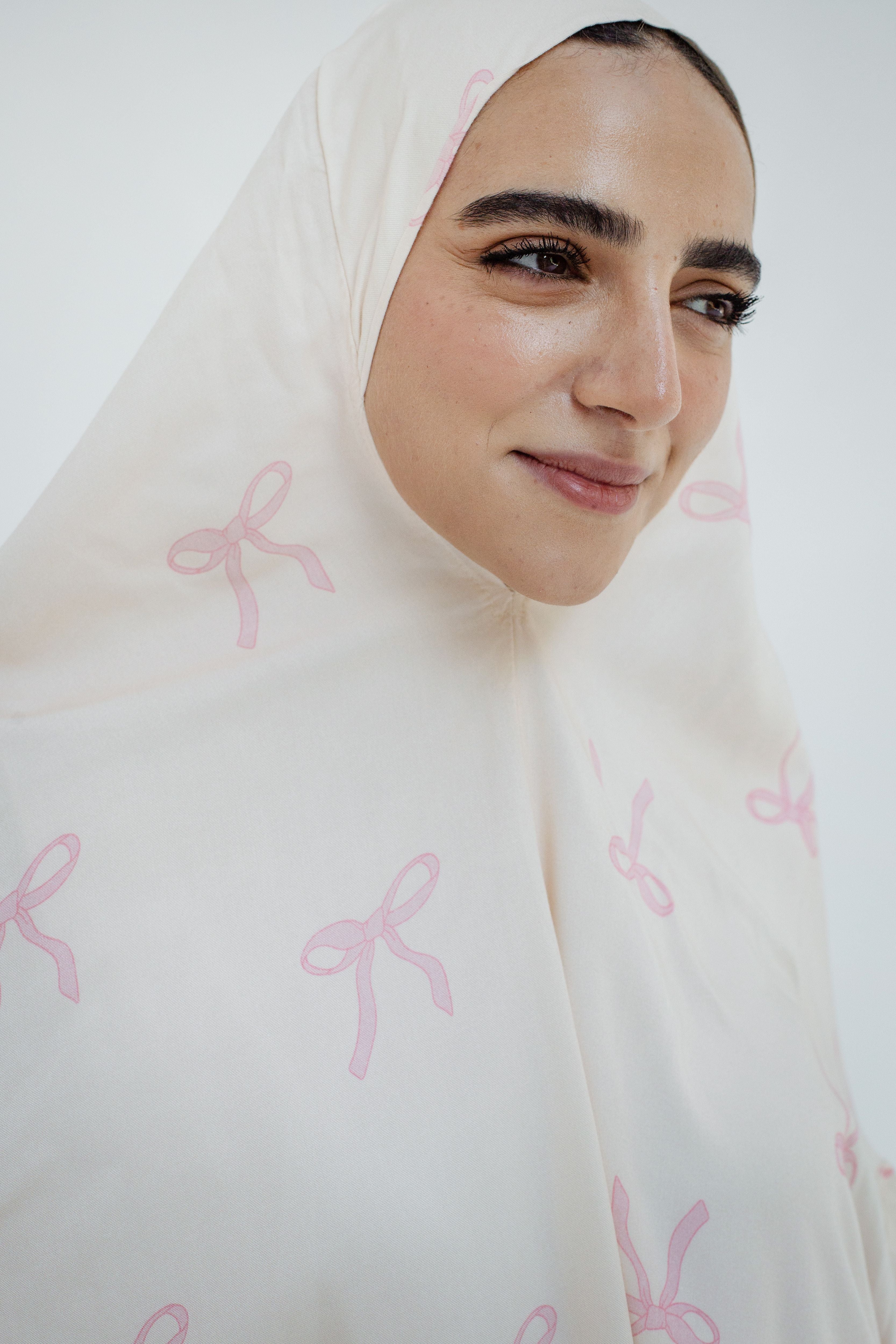 Cotton Rose Ties - Midi Khimar
