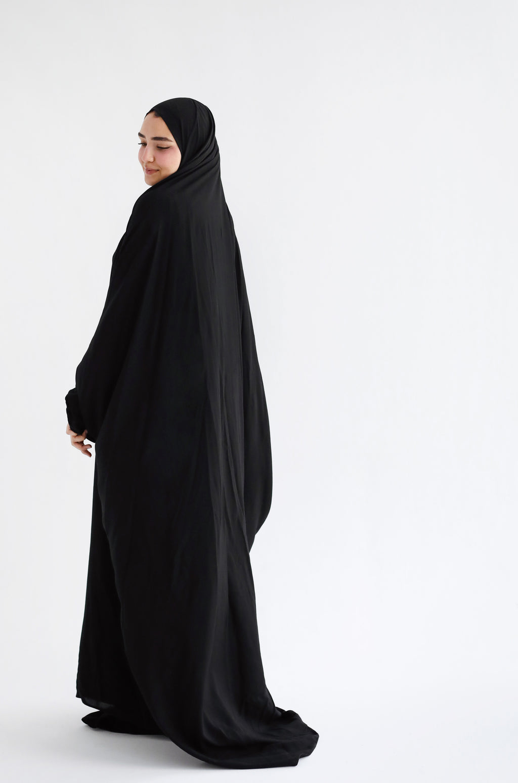 Cotton Maxi Veil - Black