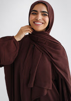 Cotton Prayer Dress - Chocolate Brown