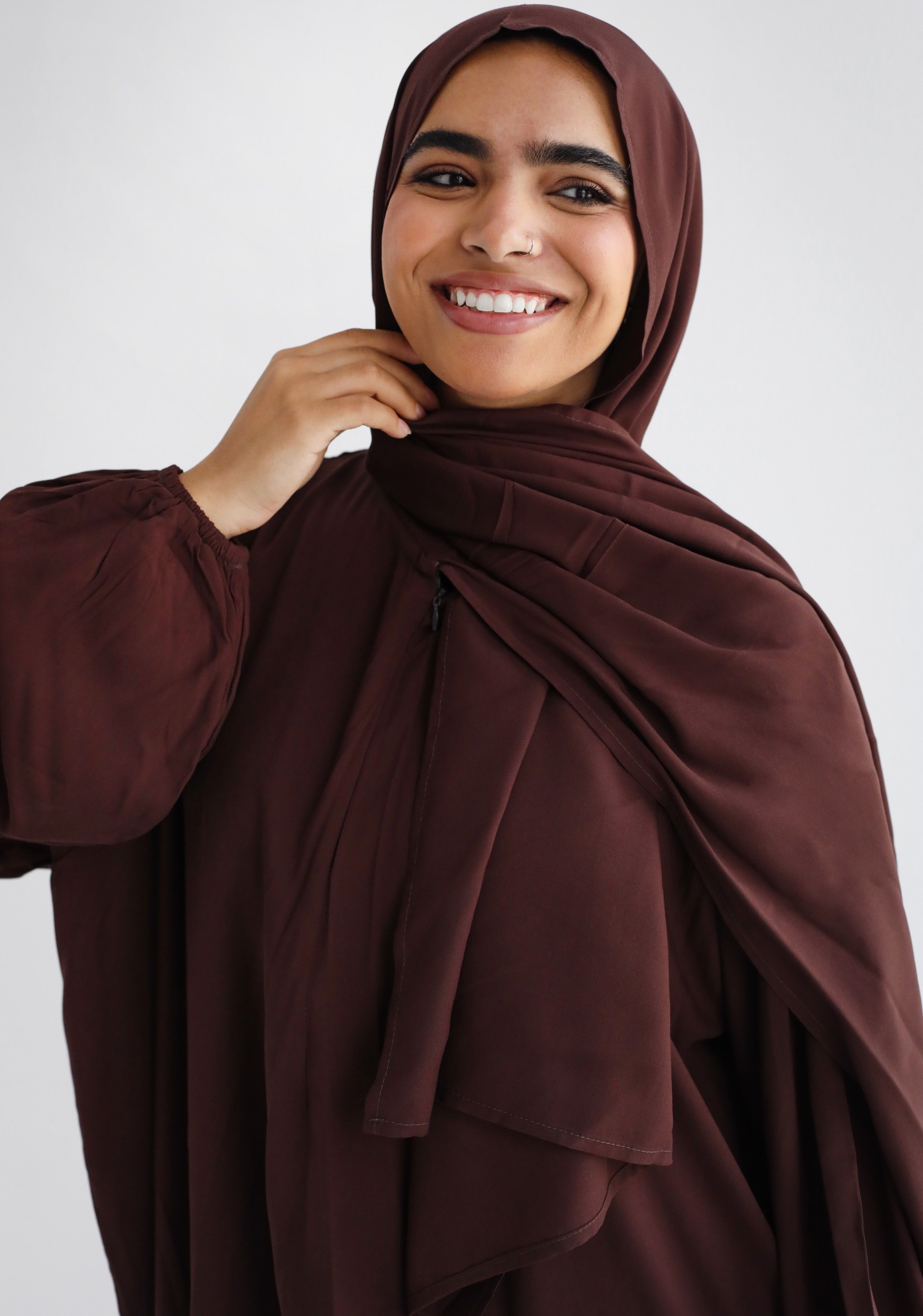 Cotton Prayer Dress - Chocolate Brown