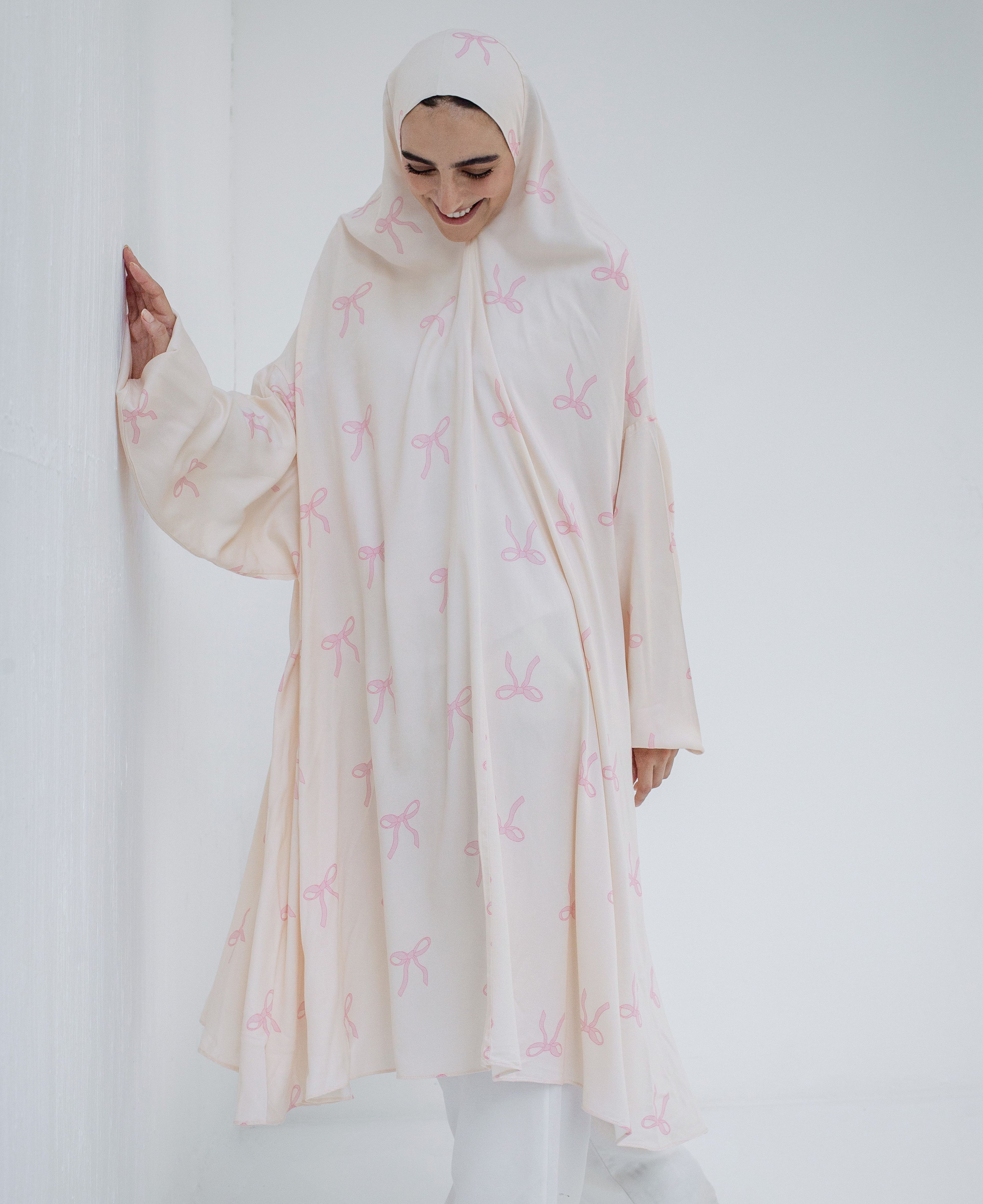 Cotton Rose Ties - Midi Khimar