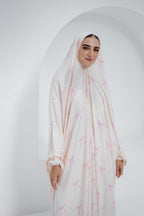 Cotton Rose Ties - Slip on Khimar