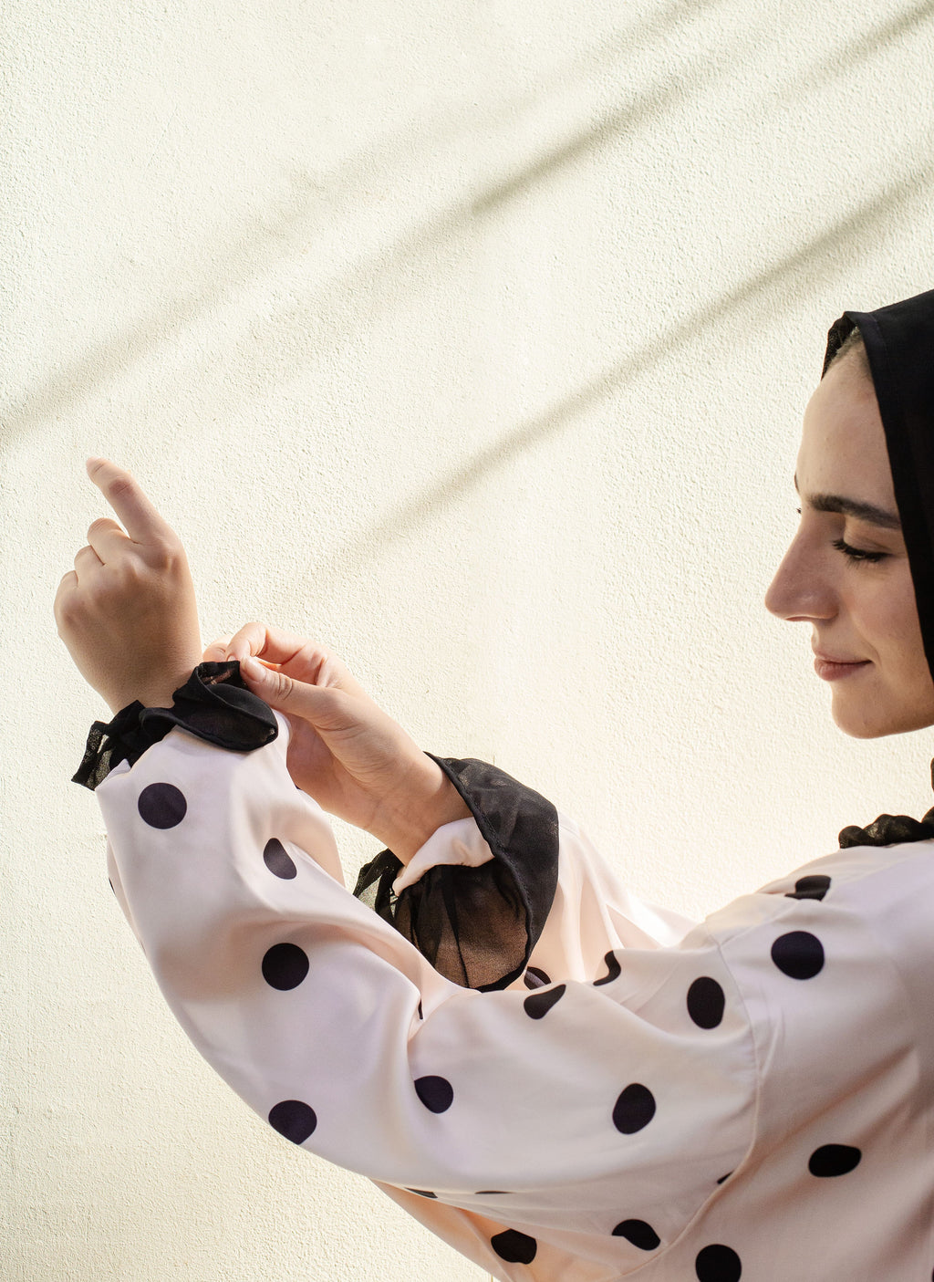Creamy Polka - Prayer Dress