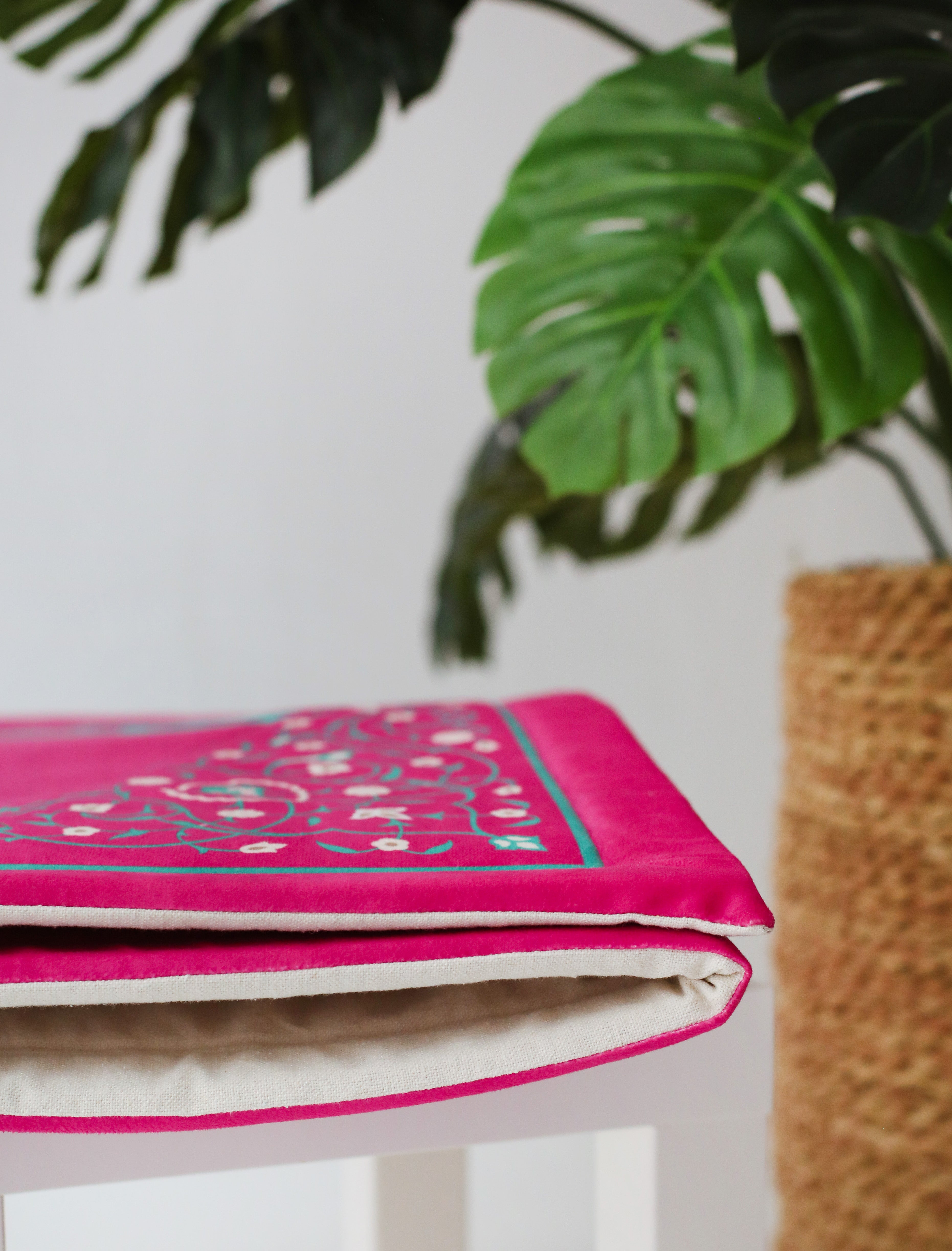 Turquoise Glimmer Padded Rug