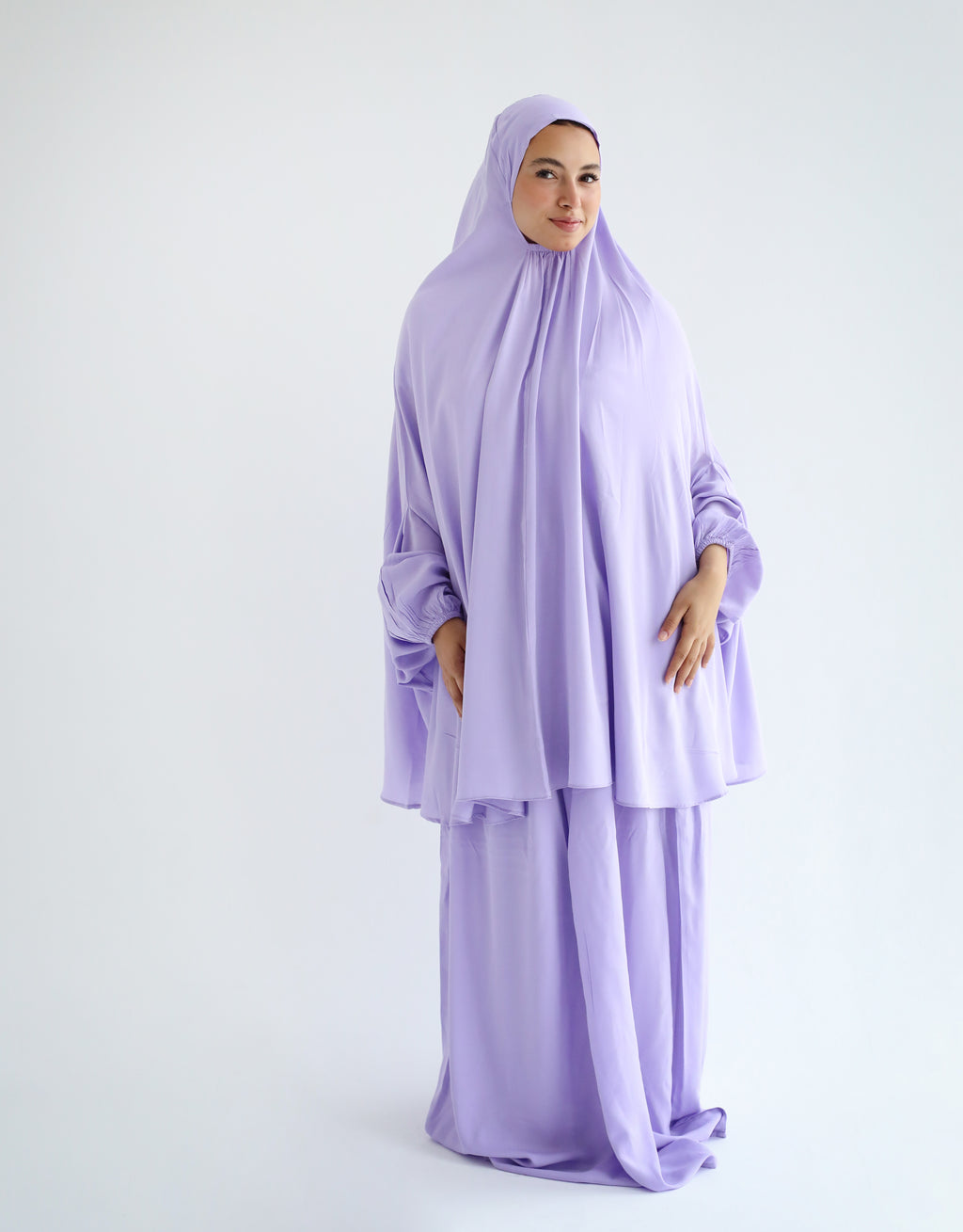 Cotton Two Piece Prayer Set - Lavender Lilac