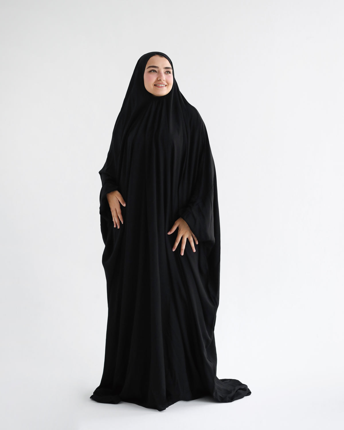 Cotton Maxi Veil - Black