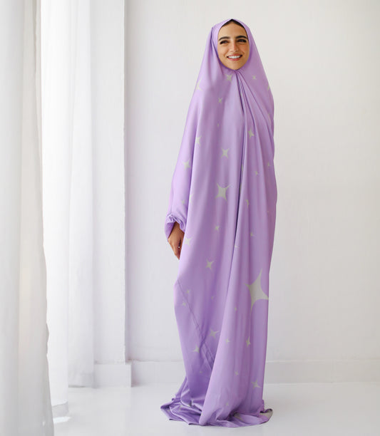 Lilac Serenity Slip on Khimar