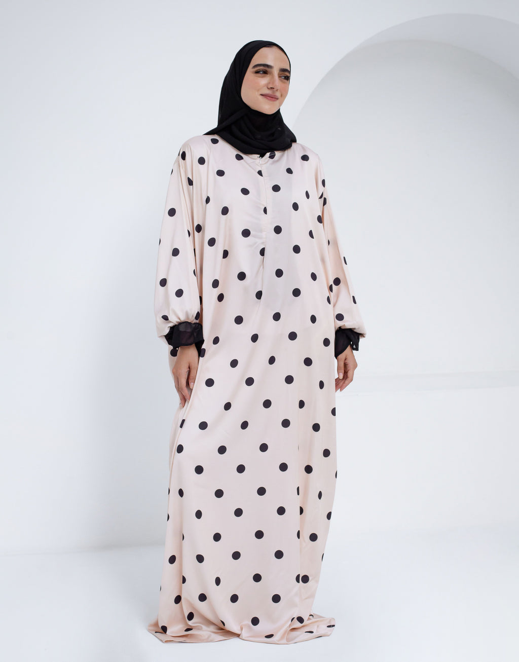 Creamy Polka - Prayer Dress
