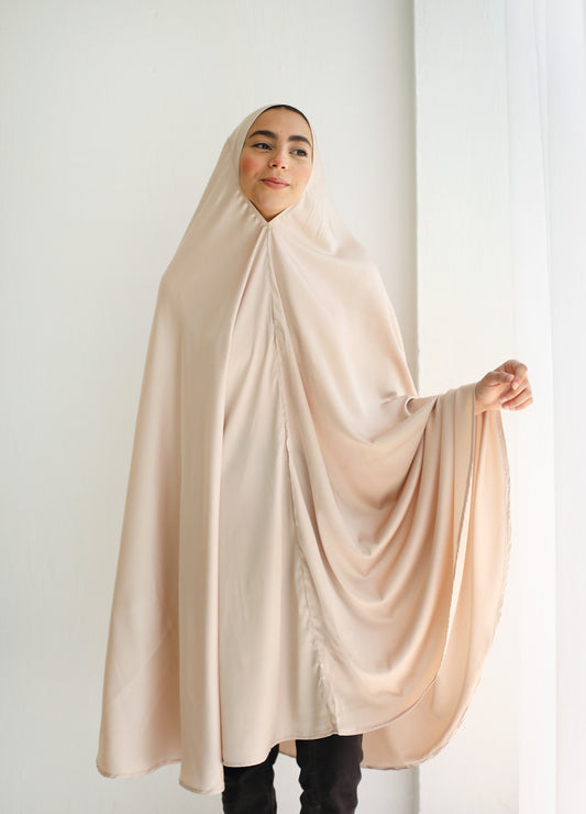 Midi Khimar - Plain Champagne