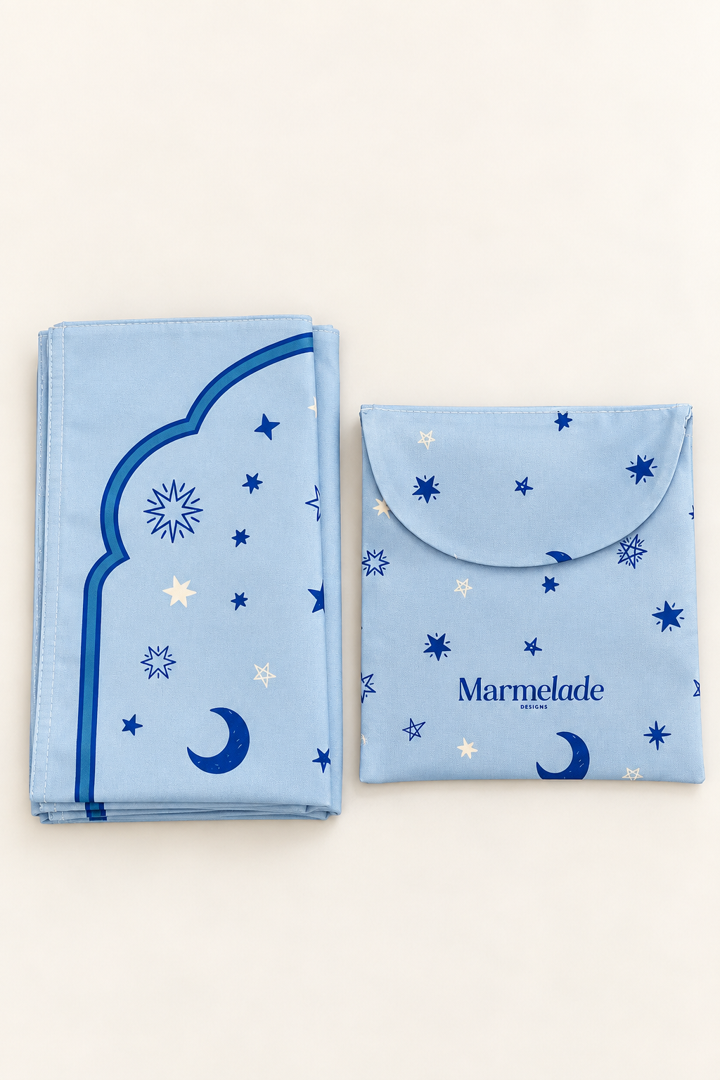 Blue Galaxies Portable Rug - Kids